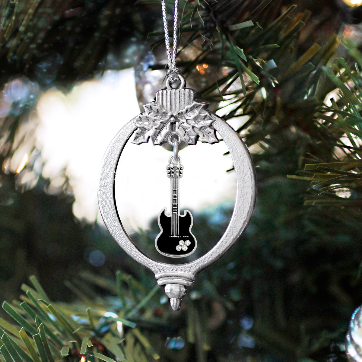 Half Carat Guitar Charm Christmas / Holiday Ornament