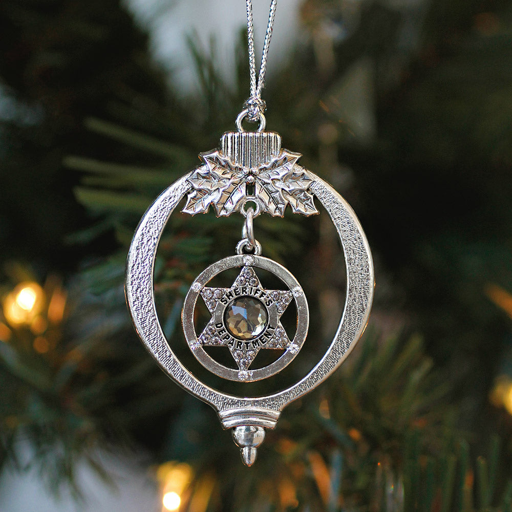 Sheriff Badge Charm Christmas / Holiday Ornament