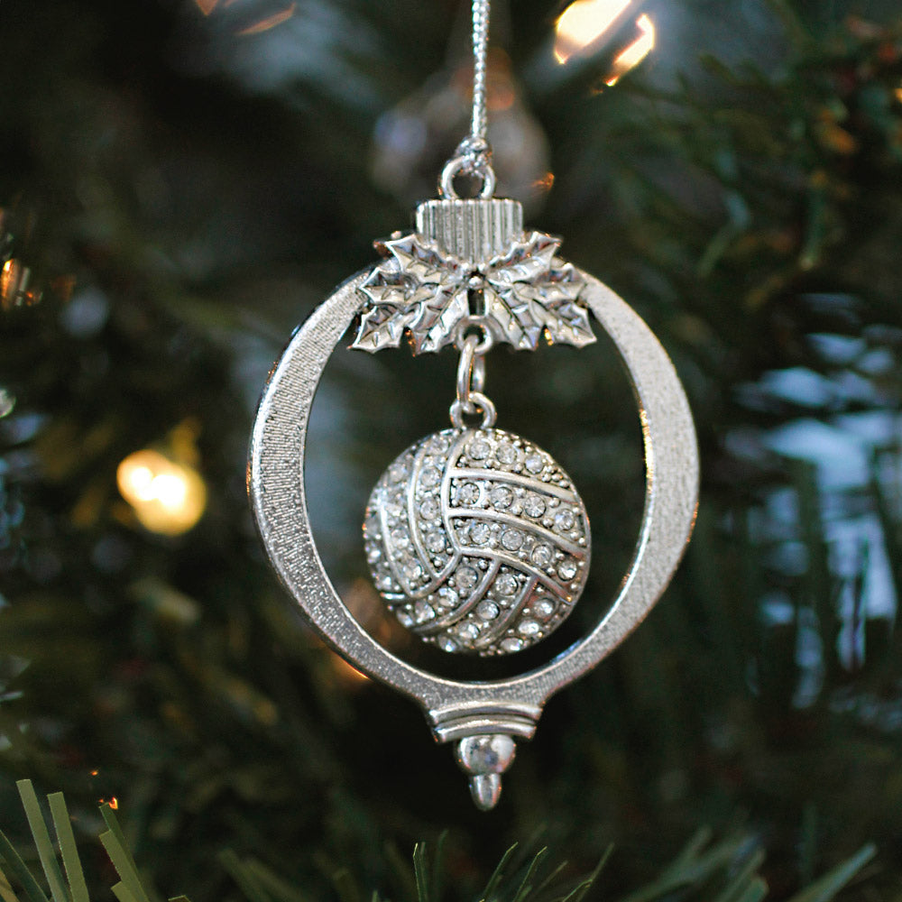3.2 Carat Pave Volleyball Charm Christmas / Holiday Ornament