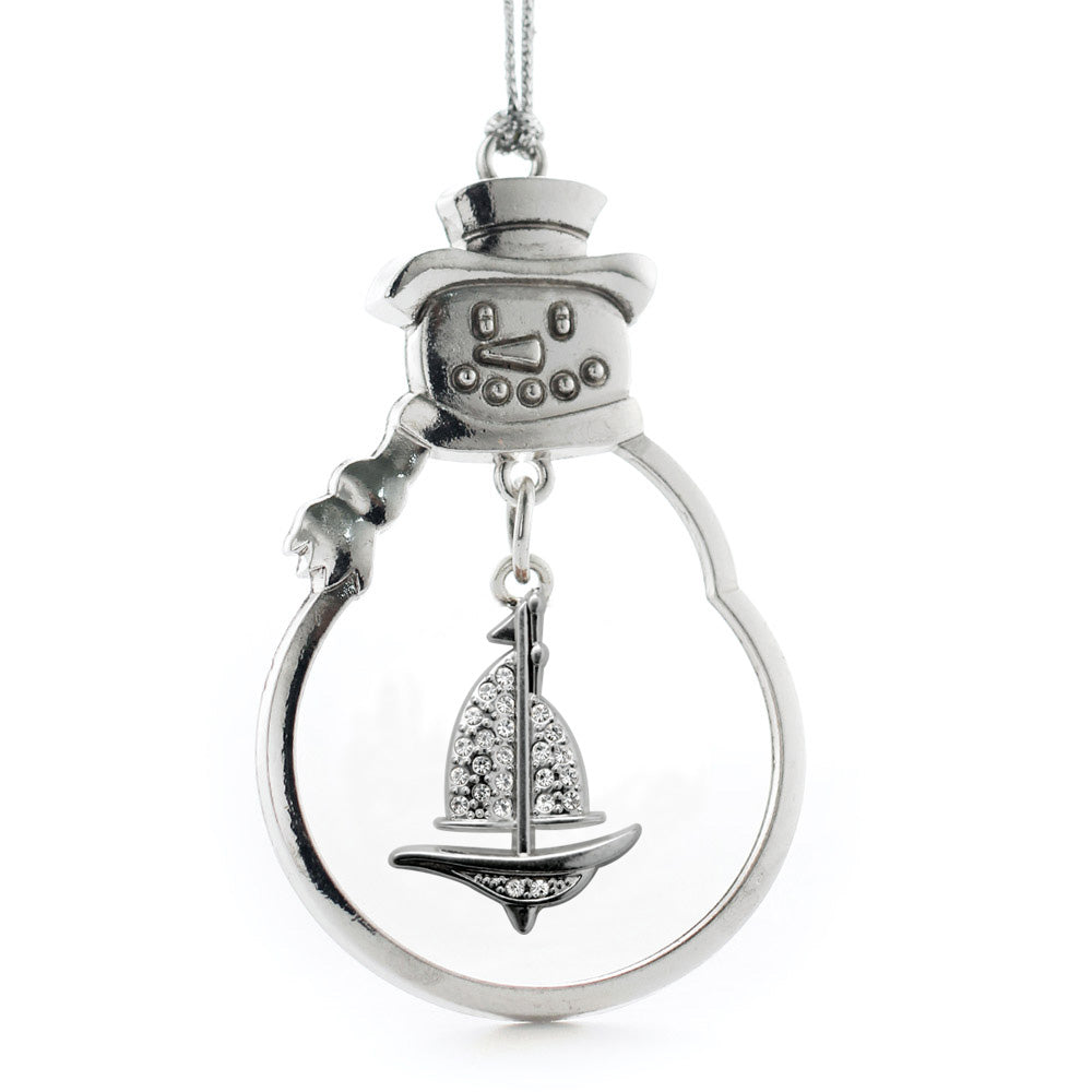 1.0 Carat Sailboat Charm Christmas / Holiday Ornament