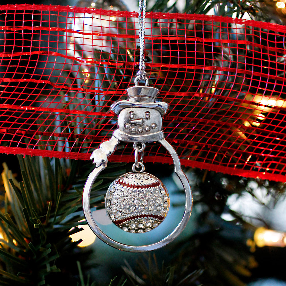 4.0 Carat Pave Baseball Charm Christmas / Holiday Ornament