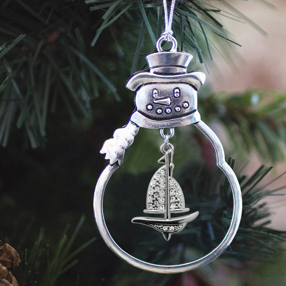 1.0 Carat Sailboat Charm Christmas / Holiday Ornament