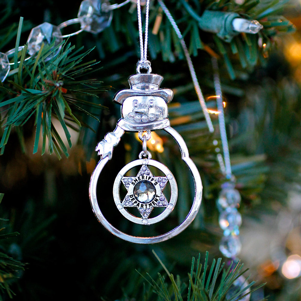 Sheriff Badge Charm Christmas / Holiday Ornament