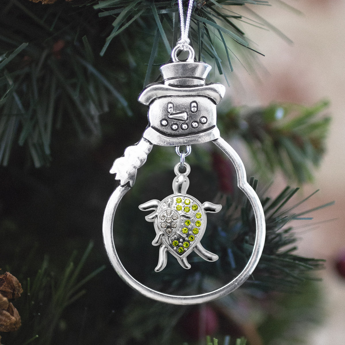 1.0 Carat Sea Turtle Family Charm Christmas / Holiday Ornament