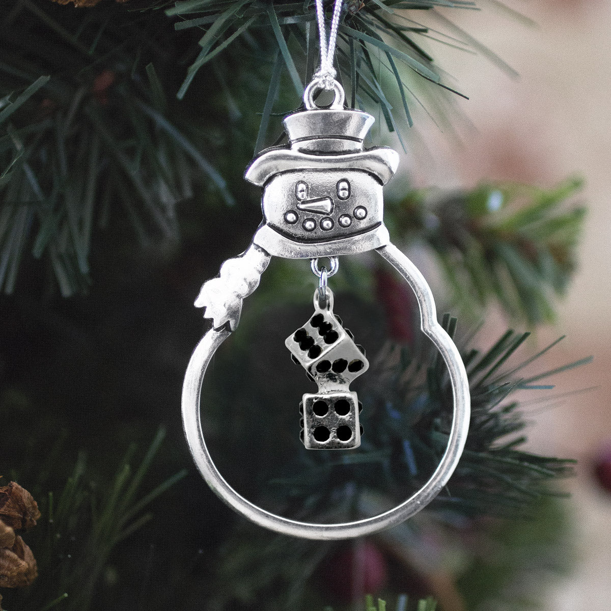 1.0 Carat Dice Charm Christmas / Holiday Ornament