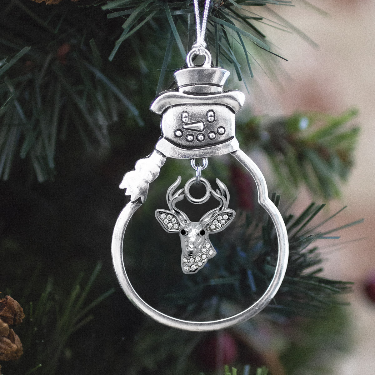 Half Carat Deer Charm Christmas / Holiday Ornament
