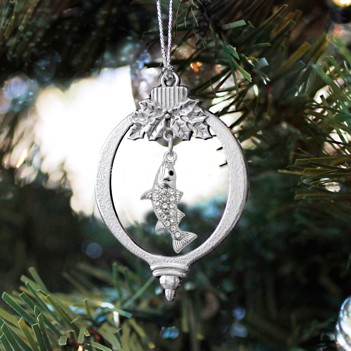1.5 Carat Lucky Fish Charm Christmas / Holiday Ornament