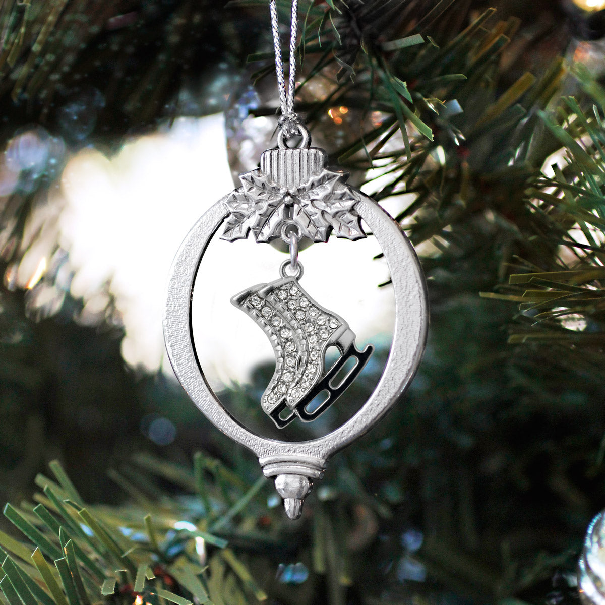 1.0 Carat Ice Skates Charm Christmas / Holiday Ornament
