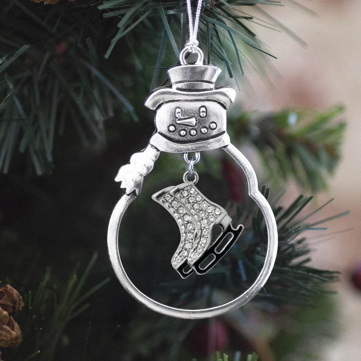 1.0 Carat Ice Skates Charm Christmas / Holiday Ornament