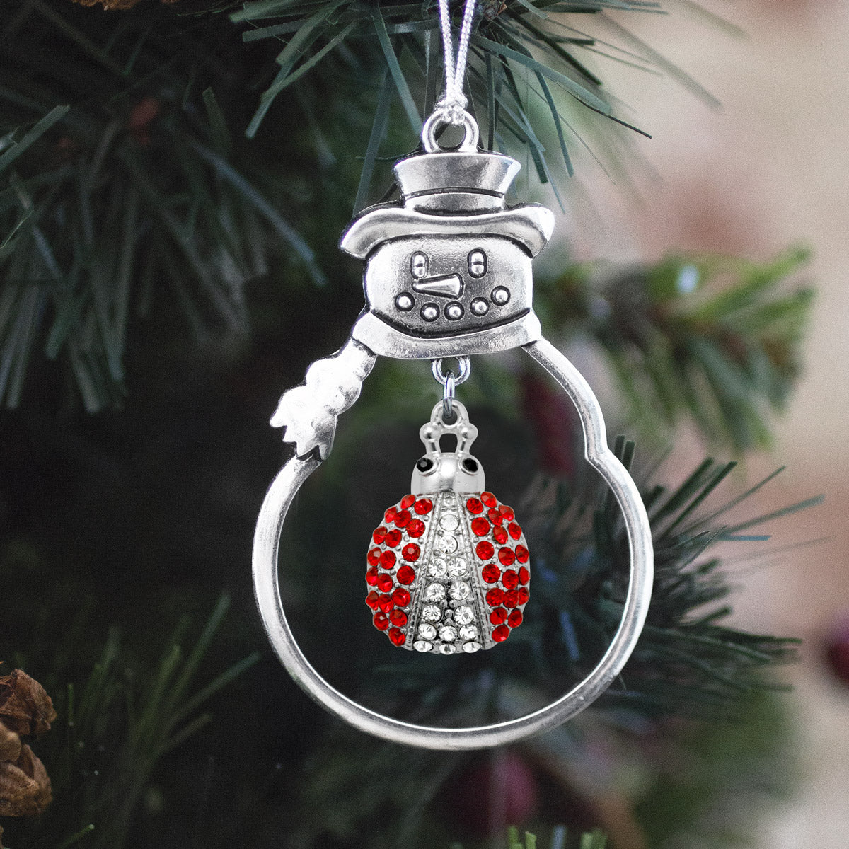 5.0 Carat Lady Bug Charm Christmas / Holiday Ornament