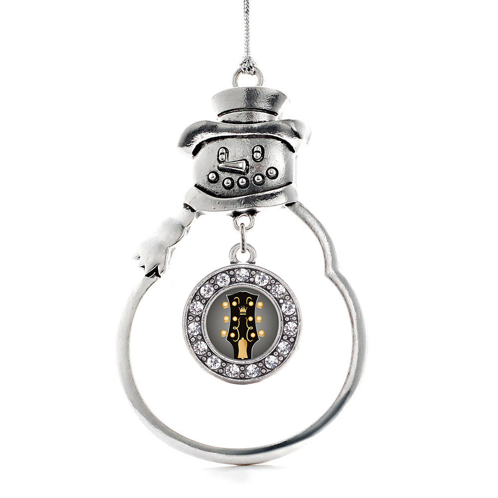 Legendary Guitar Circle Charm Christmas / Holiday Ornament