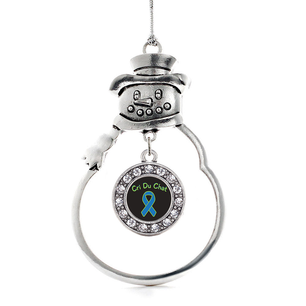 Cri Du Chat Circle Charm Christmas / Holiday Ornament