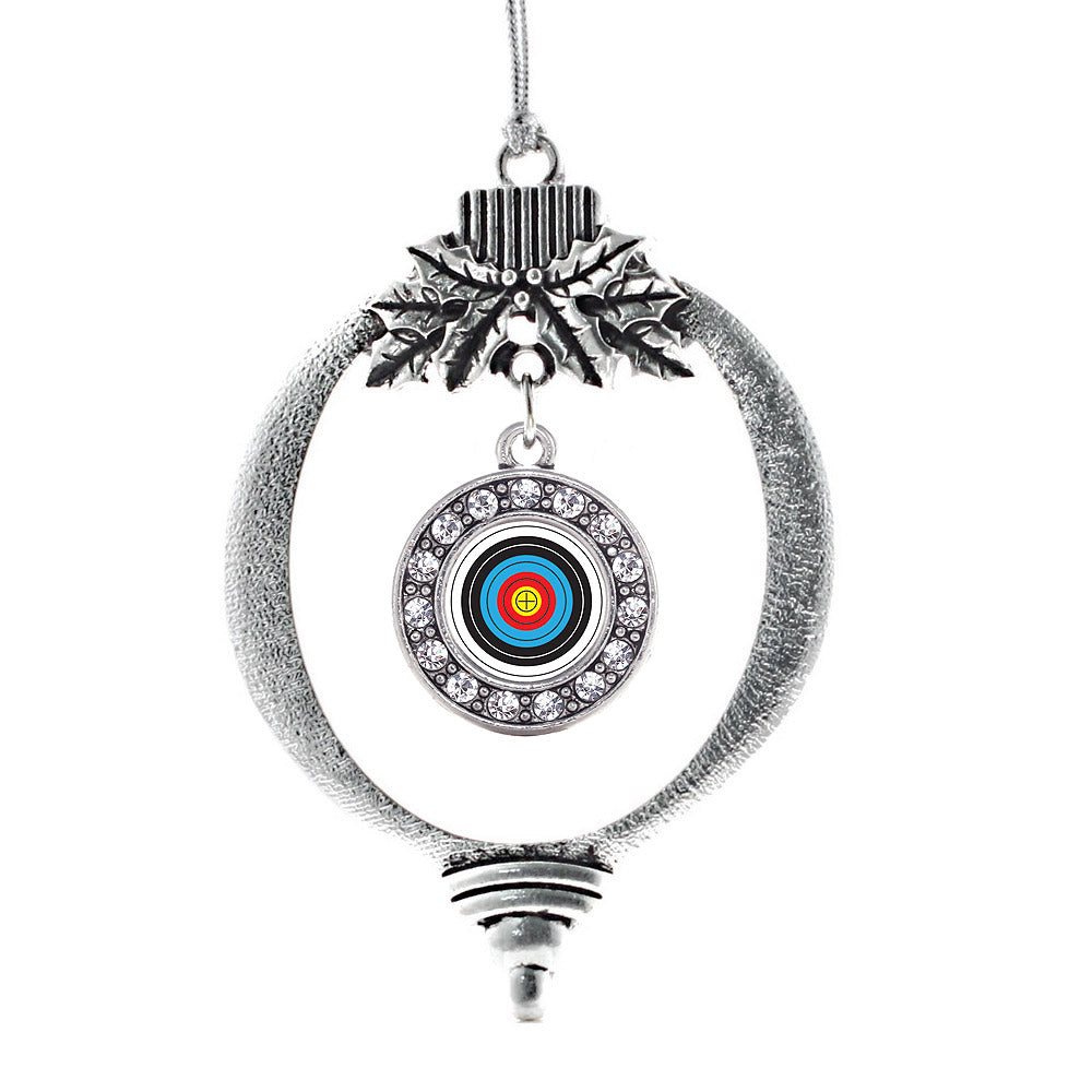 Archery Bullseye Circle Charm Christmas / Holiday Ornament