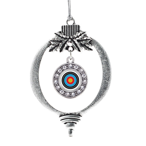 Archery Bullseye Circle Charm Christmas / Holiday Ornament