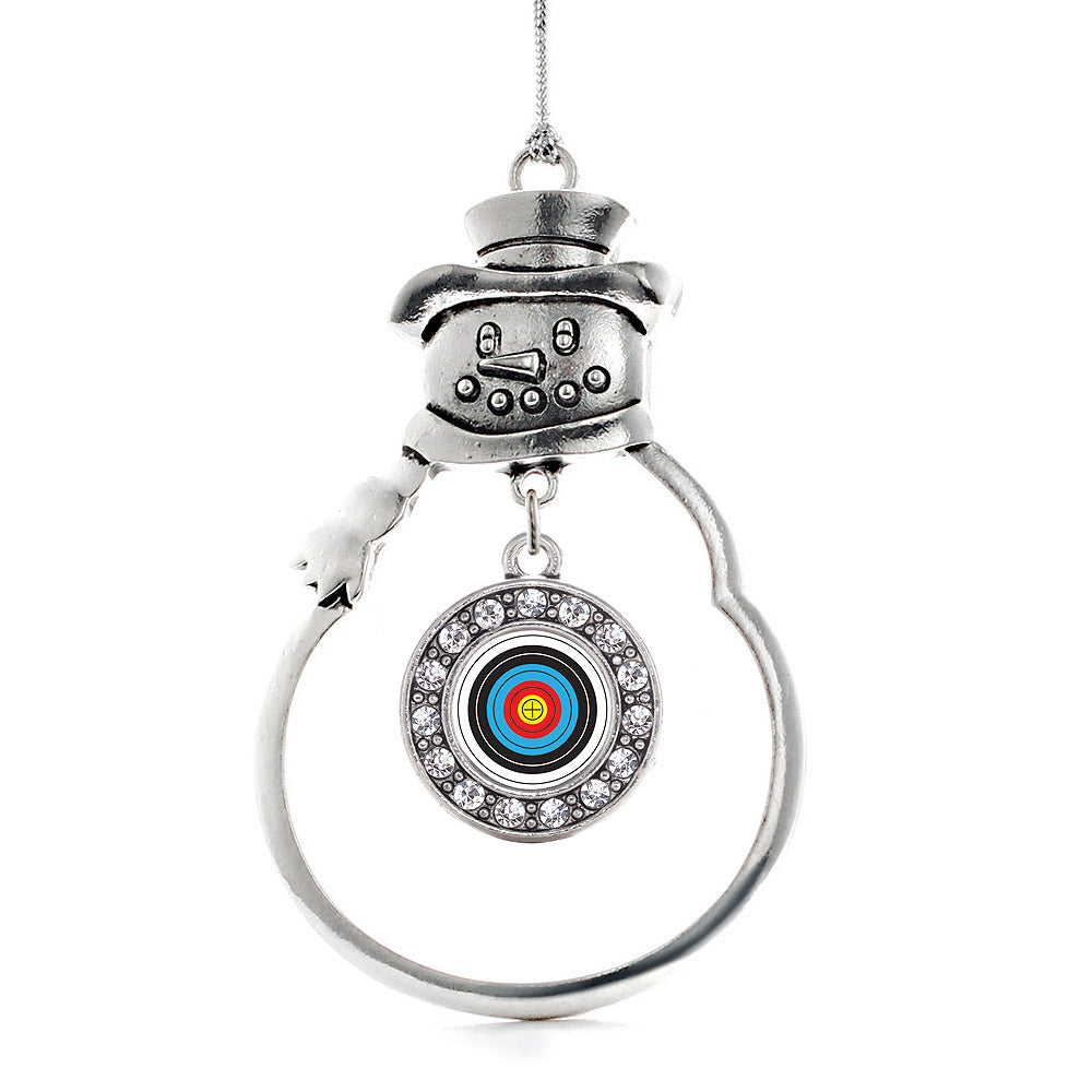Archery Bullseye Circle Charm Christmas / Holiday Ornament