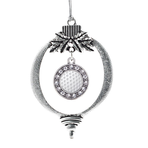 Golf Lovers Circle Charm Christmas / Holiday Ornament