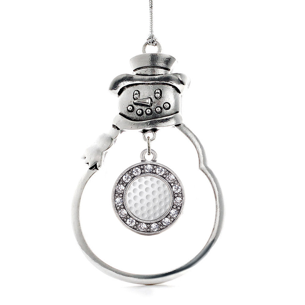 Golf Lovers Circle Charm Christmas / Holiday Ornament