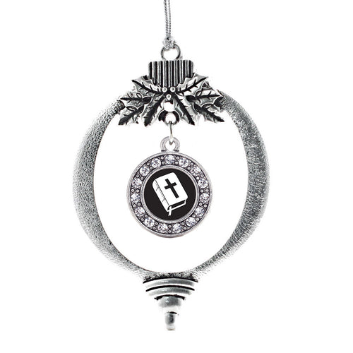 Holy Bible Circle Charm Christmas / Holiday Ornament