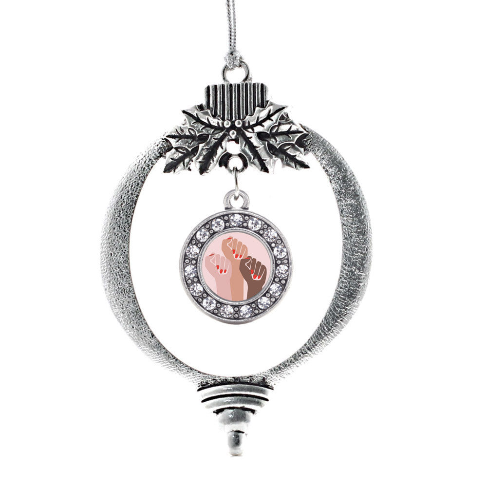 Woman's March Unite Circle Charm Christmas / Holiday Ornament