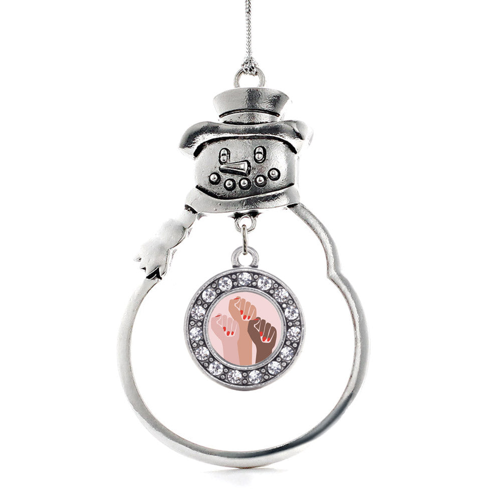 Woman's March Unite Circle Charm Christmas / Holiday Ornament