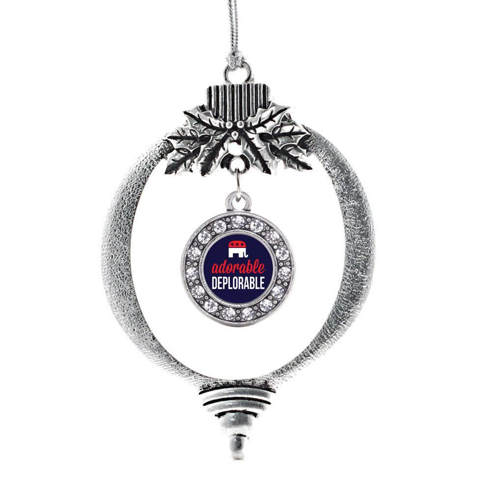 Adorable Deplorable Circle Charm Christmas / Holiday Ornament