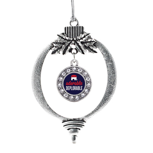 Adorable Deplorable Circle Charm Christmas / Holiday Ornament