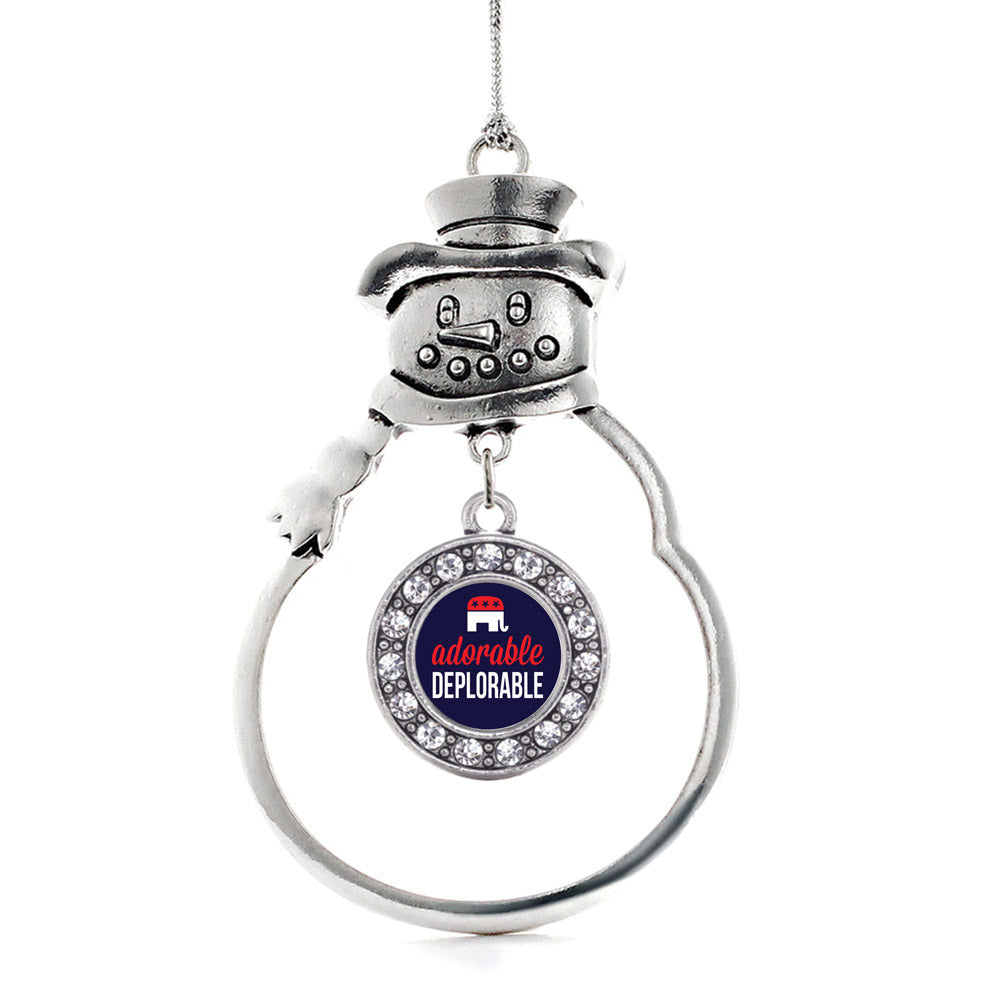 Adorable Deplorable Circle Charm Christmas / Holiday Ornament