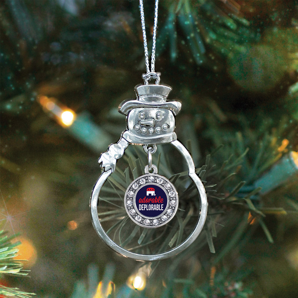 Adorable Deplorable Circle Charm Christmas / Holiday Ornament