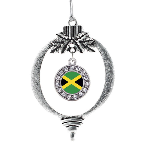 Jamaican Flag Circle Charm Christmas / Holiday Ornament