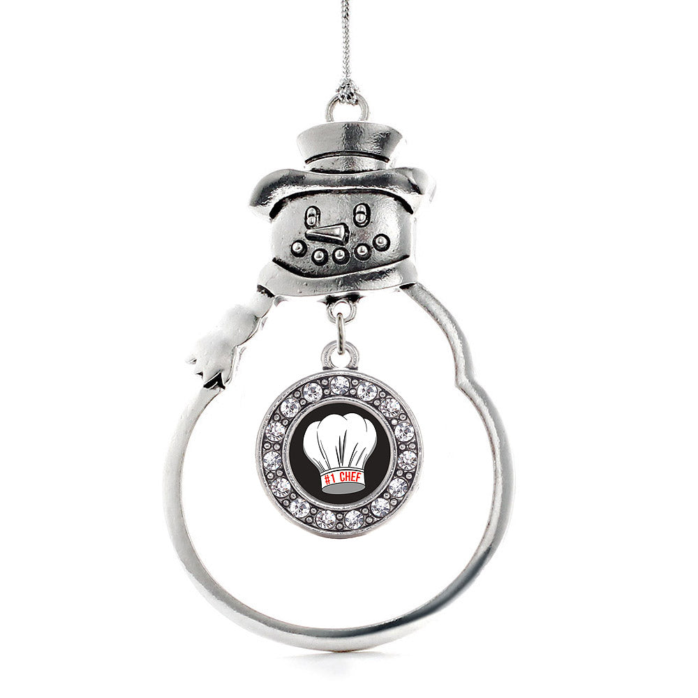 #1 Chef Circle Charm Christmas / Holiday Ornament