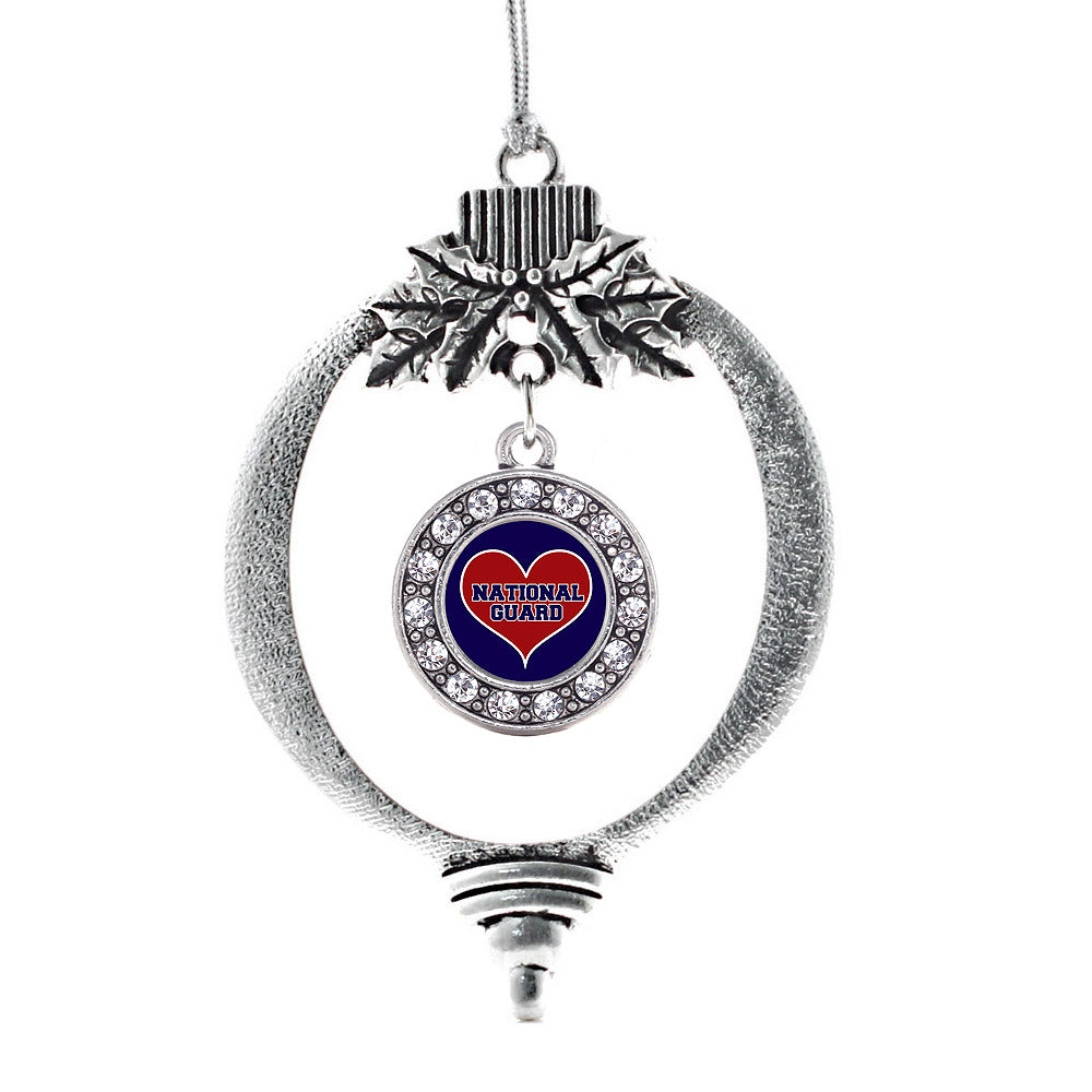 National Guard Circle Charm Christmas / Holiday Ornament