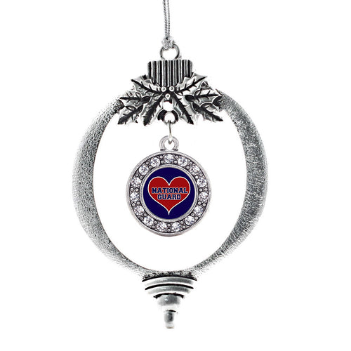 National Guard Circle Charm Christmas / Holiday Ornament