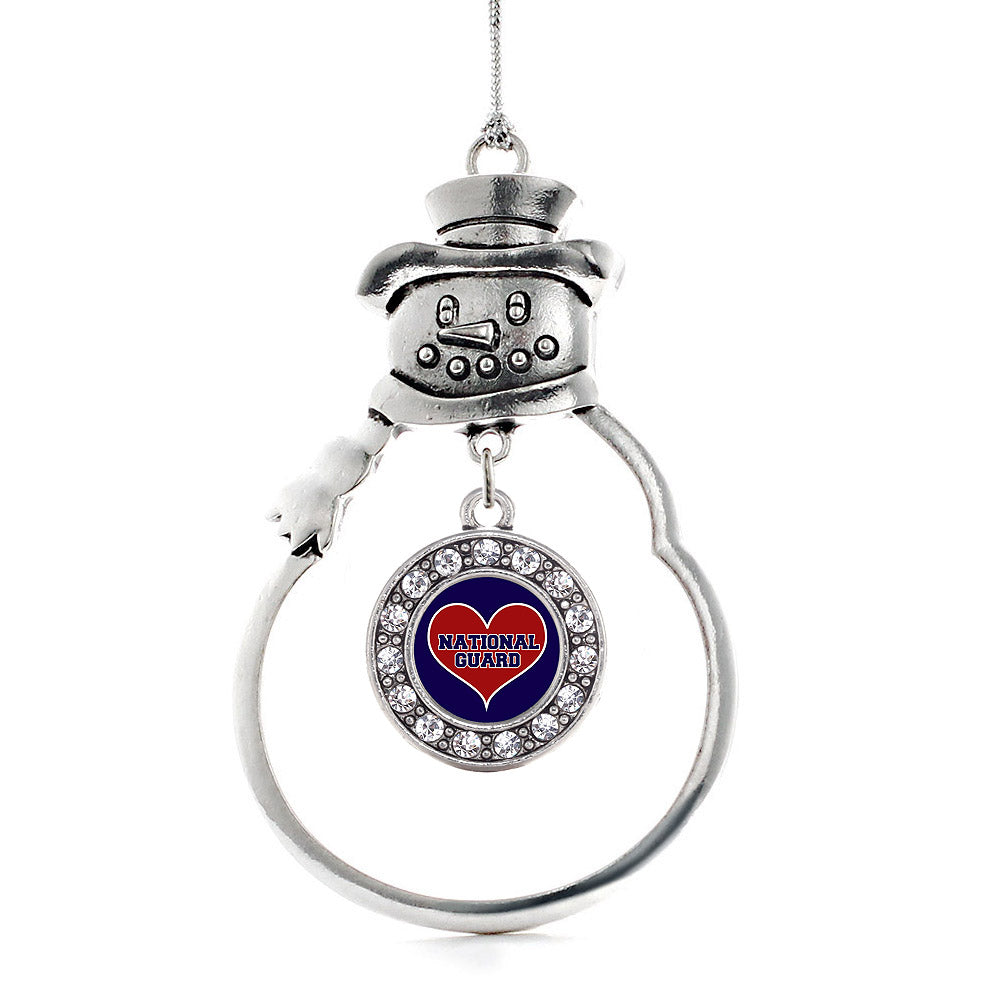 National Guard Circle Charm Christmas / Holiday Ornament