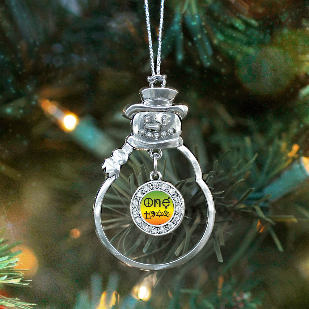 One Love Coexist Circle Charm Christmas / Holiday Ornament