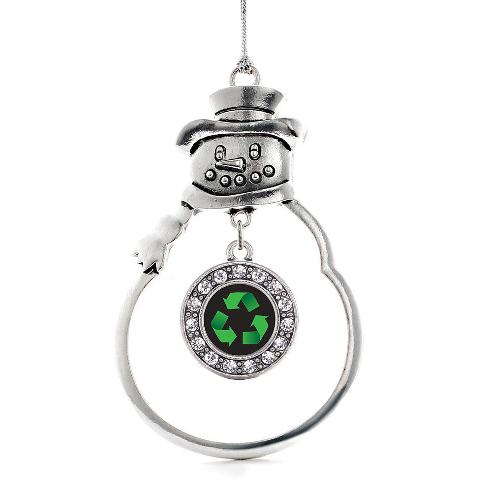 Recycle Circle Charm Christmas / Holiday Ornament