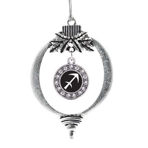 Sagittarius Zodiac Circle Charm Christmas / Holiday Ornament