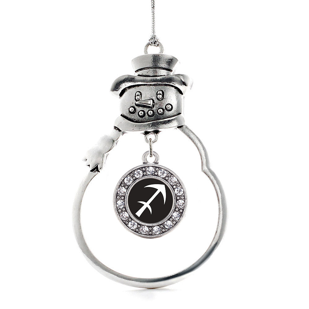 Sagittarius Zodiac Circle Charm Christmas / Holiday Ornament