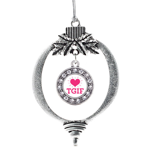 TGIF Circle Charm Christmas / Holiday Ornament