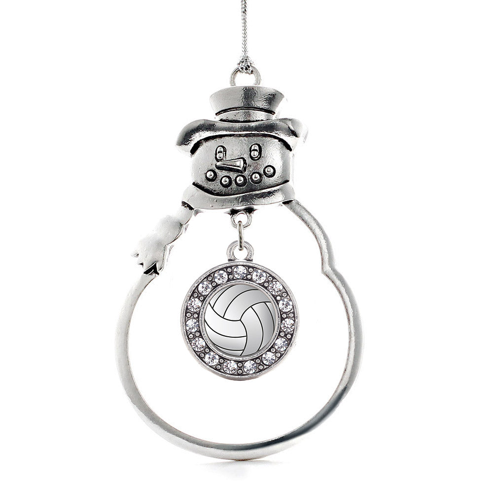 Volleyball Circle Charm Christmas / Holiday Ornament