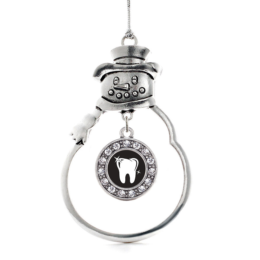 Shiny Tooth Circle Charm Christmas / Holiday Ornament