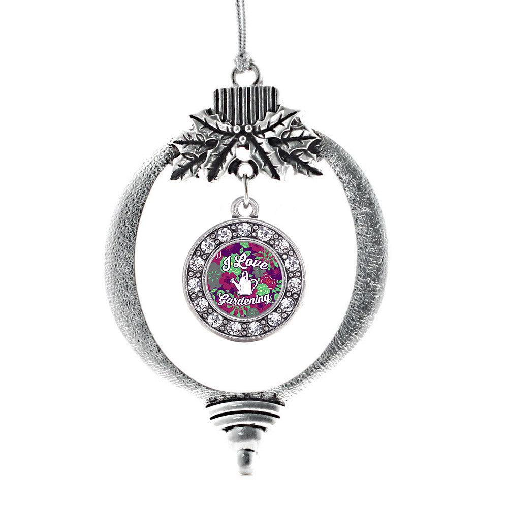 Love To Garden Circle Charm Christmas / Holiday Ornament