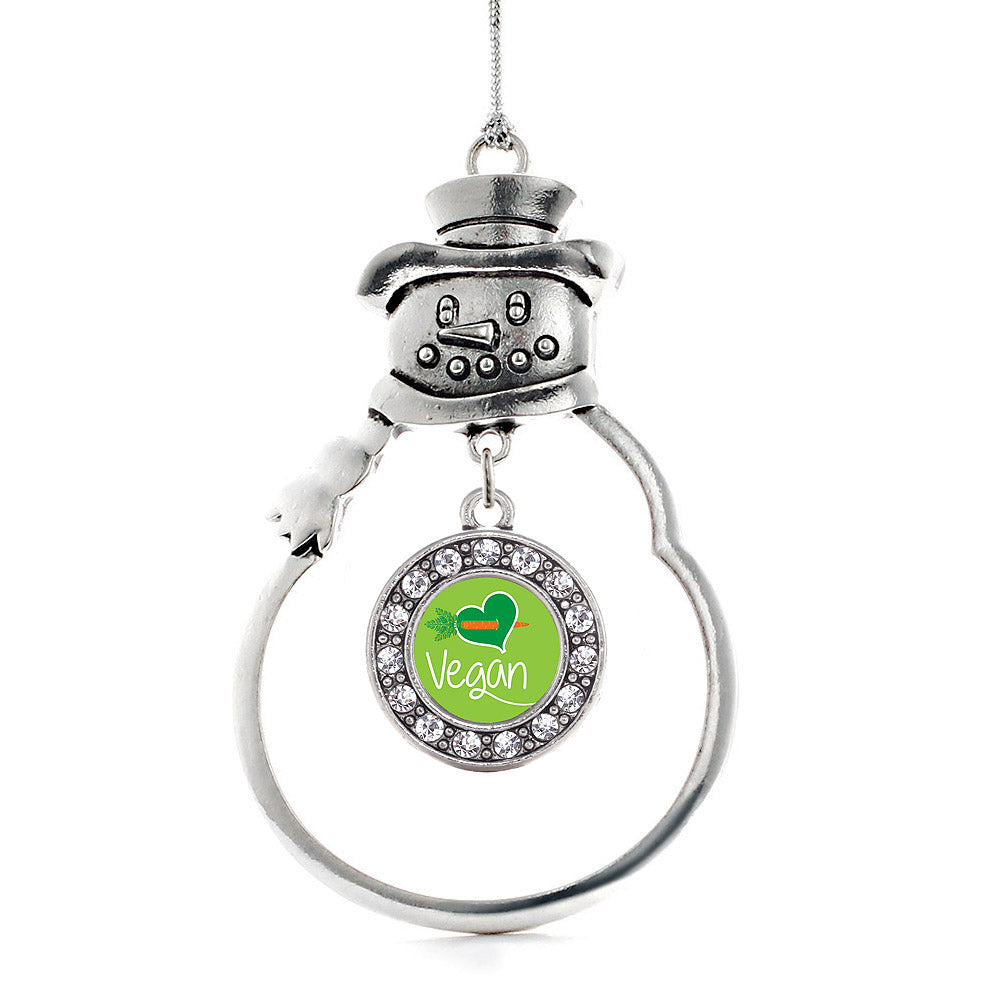 Vegan Circle Charm Christmas / Holiday Ornament