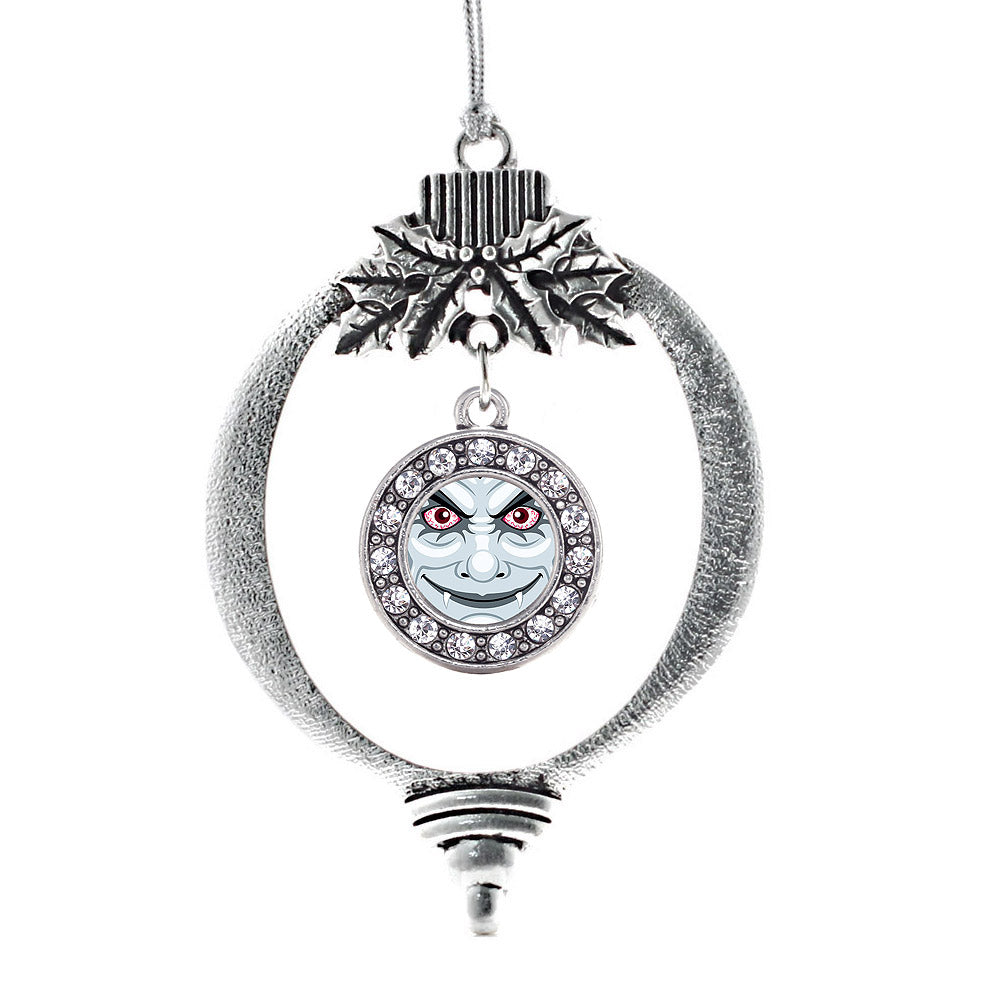 Thirsty Vampire Circle Charm Christmas / Holiday Ornament