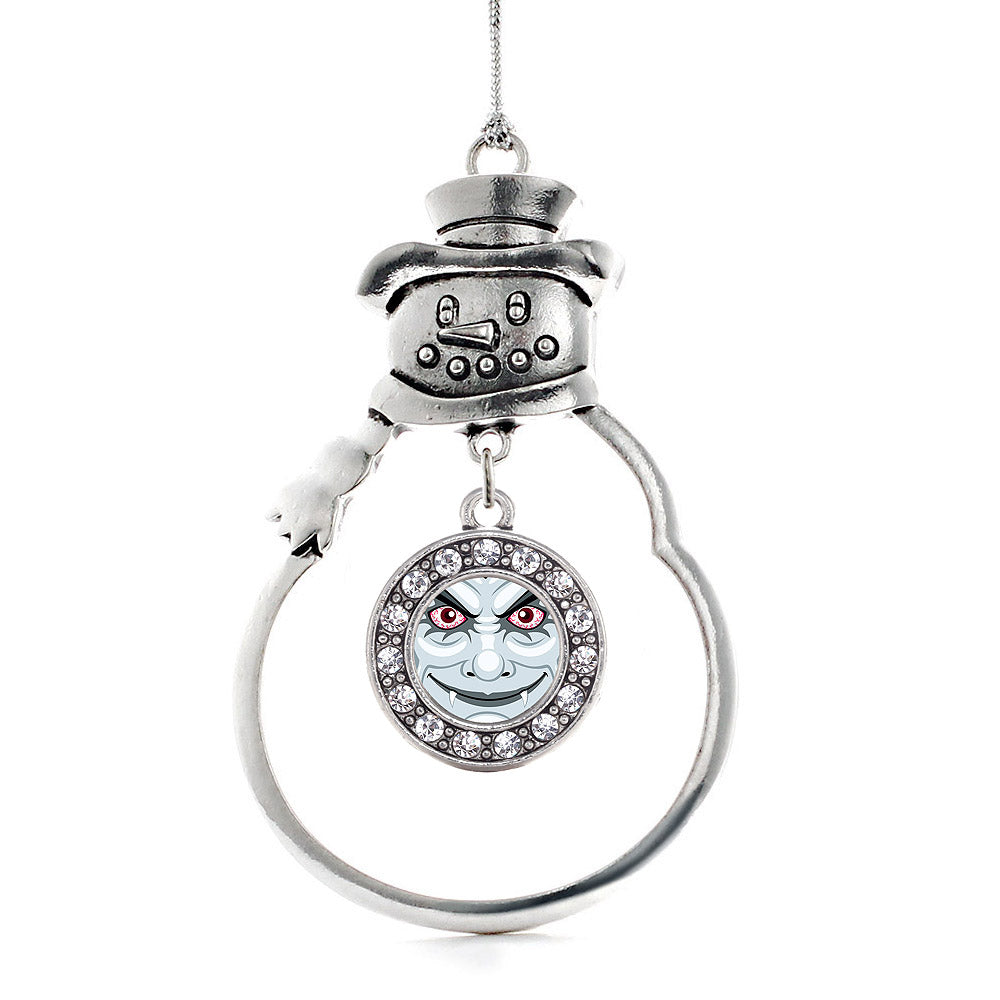 Thirsty Vampire Circle Charm Christmas / Holiday Ornament