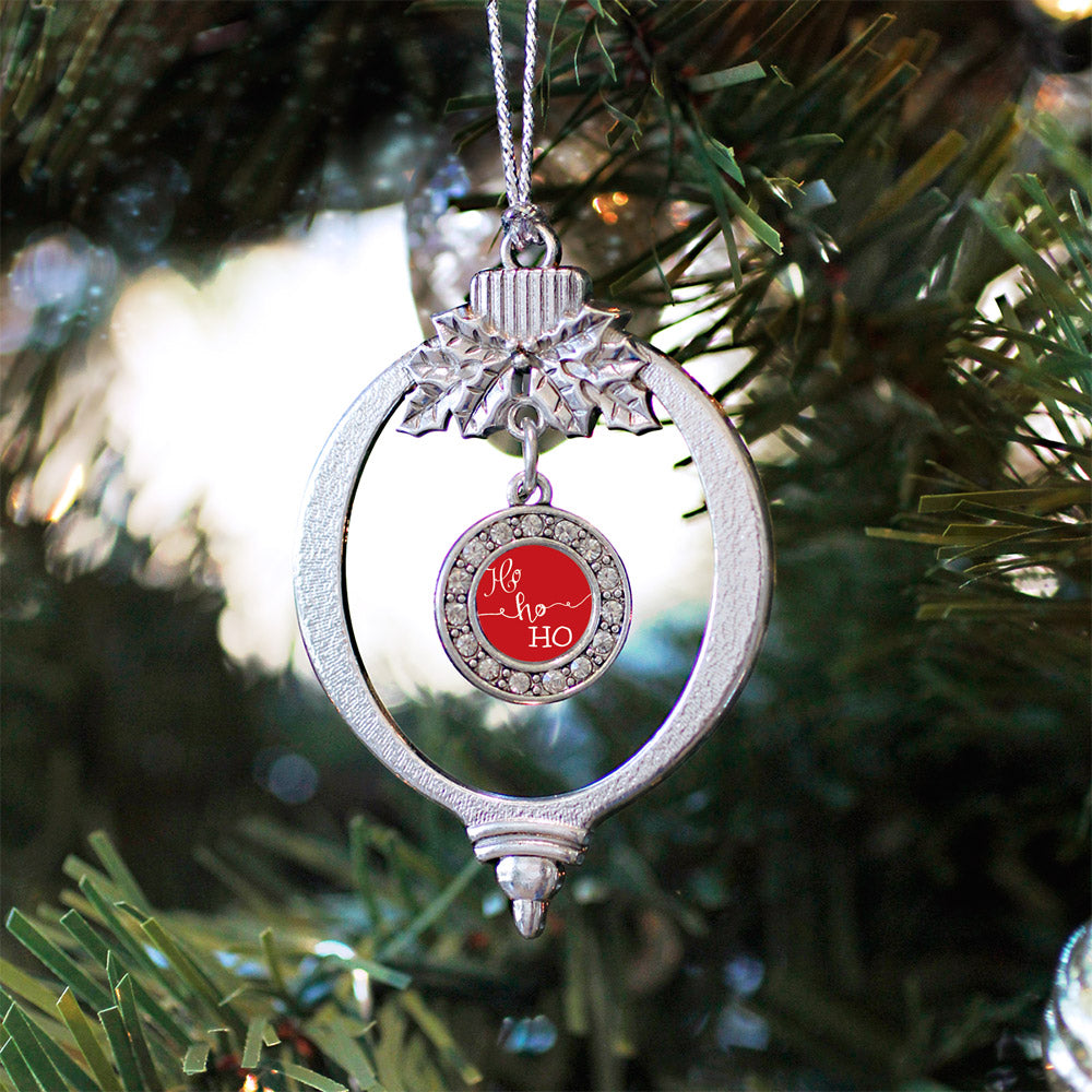 Ho Ho Ho Circle Charm Christmas / Holiday Ornament