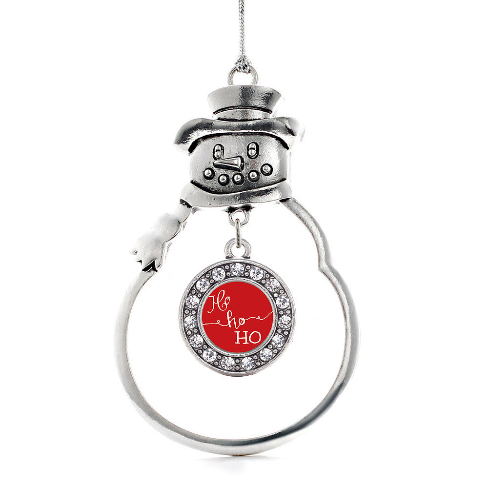 Ho Ho Ho Circle Charm Christmas / Holiday Ornament