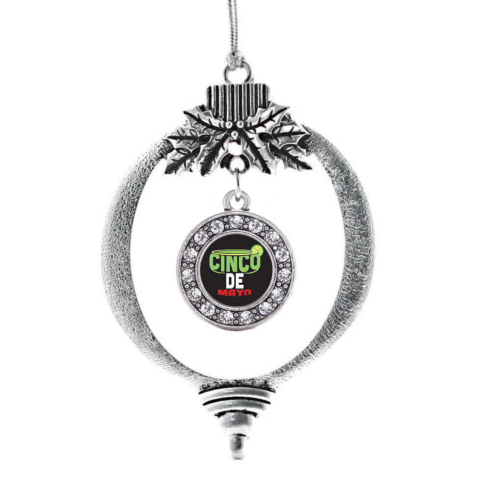 Cinco De Mayo Circle Charm Christmas / Holiday Ornament