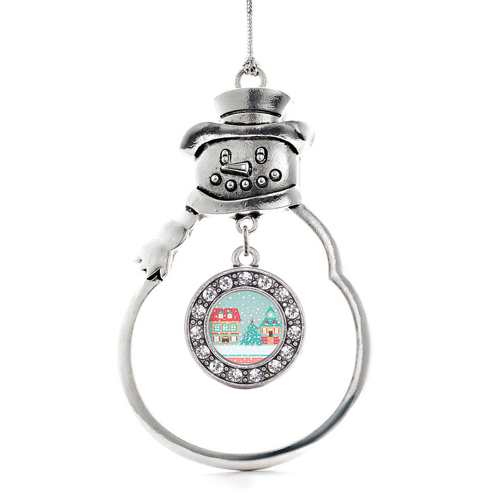 Winter Wonderland Circle Charm Christmas / Holiday Ornament