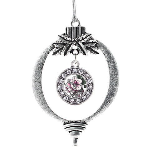 Apple Blossom Circle Charm Christmas / Holiday Ornament