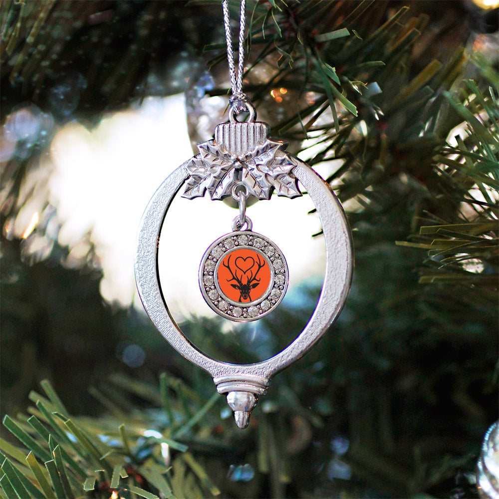 Deer Season Circle Charm Christmas / Holiday Ornament